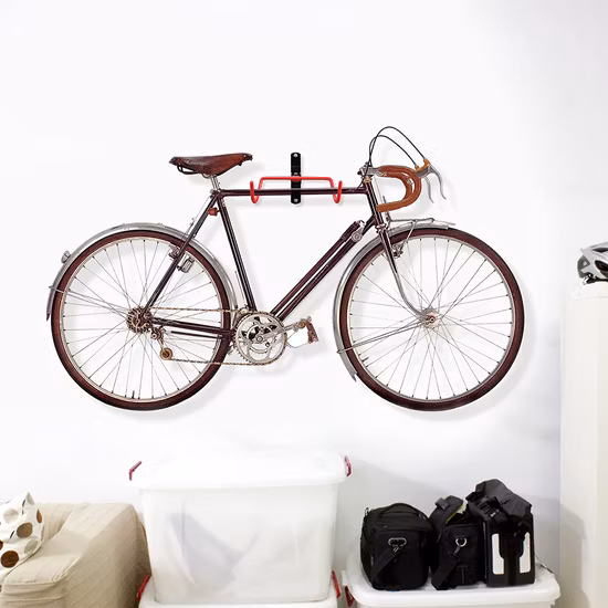 Estante creativo para almacenamiento de bicicletas, ahorro de espacio, montado en la pared